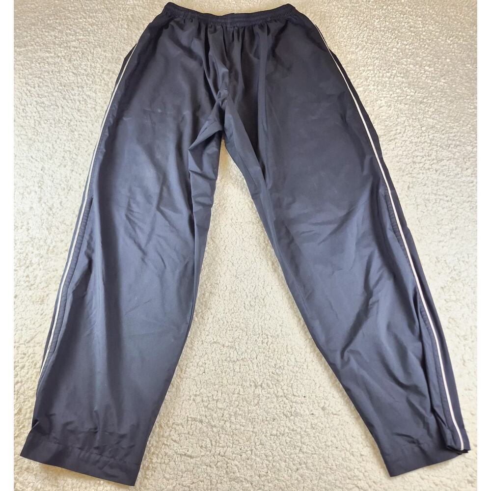 Nike Track Pants Y2K ClimaFit Warm-up Mesh Vented XL Black Zip Legs Workout